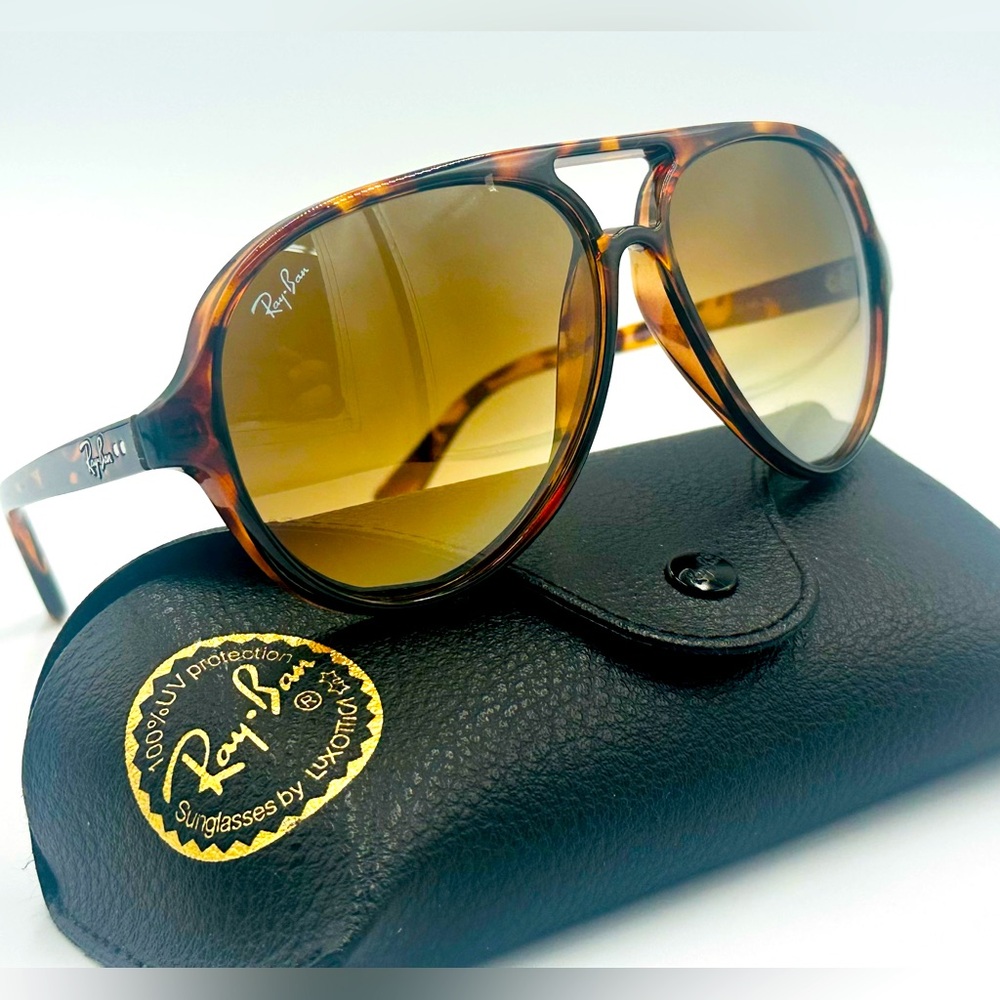 Ray-Ban Tortoiseshell Frame Brown Gradient Lenses Sunglasses